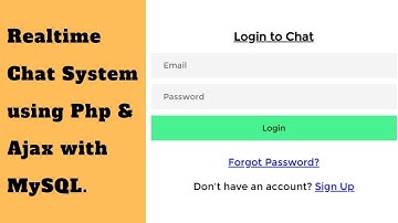 Realtime live chat system using Php and Ajax with MySQL | 91WebSquare