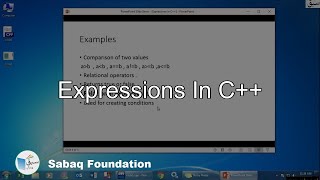 Expressions In C++, Computer Science Lecture | Sabaq.pk