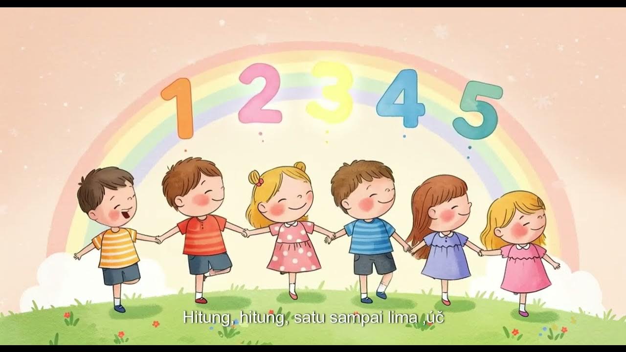 "Satu, Dua, Tiga, Yuk! | Lagu Anak Belajar Hitung 1-5"