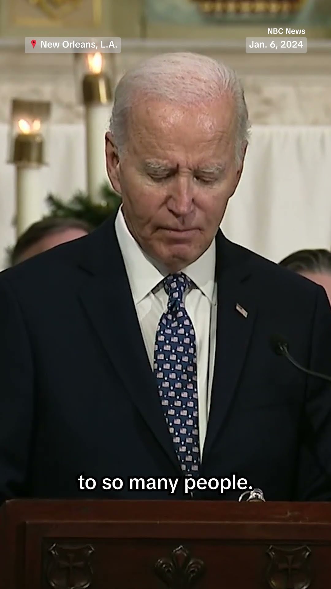 Biden speaks at interfaith prayer service for New Orleans attack victims