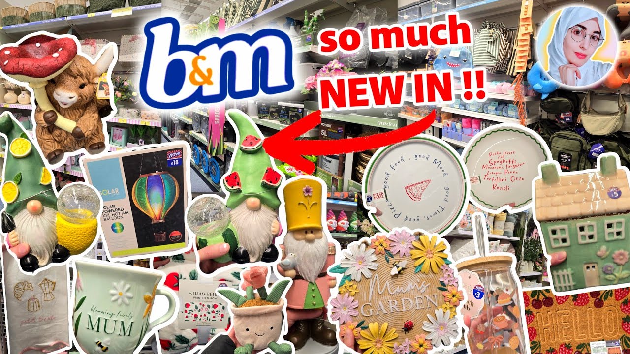 MUST SEE GARDEN RANGE IN B&M 🤯 so much NEW IN‼️🤩 Home, Decor, Spring, Easter & more 😍 Shop With Me 💕