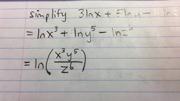 Combining a Logarithmic Expression (Example)