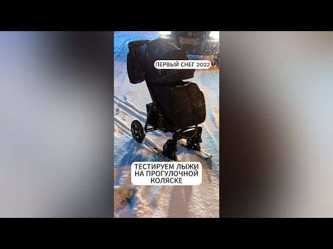 Как катать коляску зимой ? Приобрести лыжи на колеса )