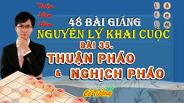 Bài 35. Thuận Pháo - Liệt Pháo | Nghịch Pháo  - 48 Nguyên Lý Khai Cục - Triệu Hâm Hâm