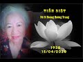Tiễn biệt   Nữ sĩ Hoàng Hương Trang