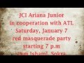 Journe de sida bal masqu red party by jci ariana junior