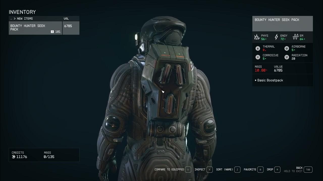 Starfield bounty hunter seek pack boost pack console command code youtube