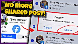 Details how to delete all shared post on facebook quickly (new update!) Update