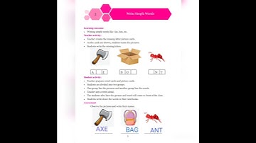 7TH ENGLISH REFRESHER COURSE MODULE ANSWER KEY FOR 2.WRITE SIMPLE WORDS