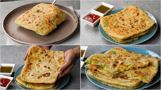 Paneer Vegetable Paratha Recipe | Paneer Paratha Recipe | Veg Paneer Breakfast Snacks Recipe