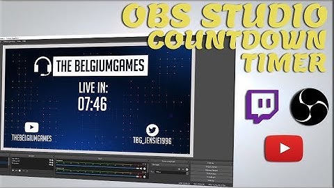 Countdown Timer Voor Livestreams || OBS Studio [Nederlands / Dutch]