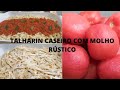 TALHARIM CASEIRO COM MOLHO DE TOMATE RÚSTICO 💕