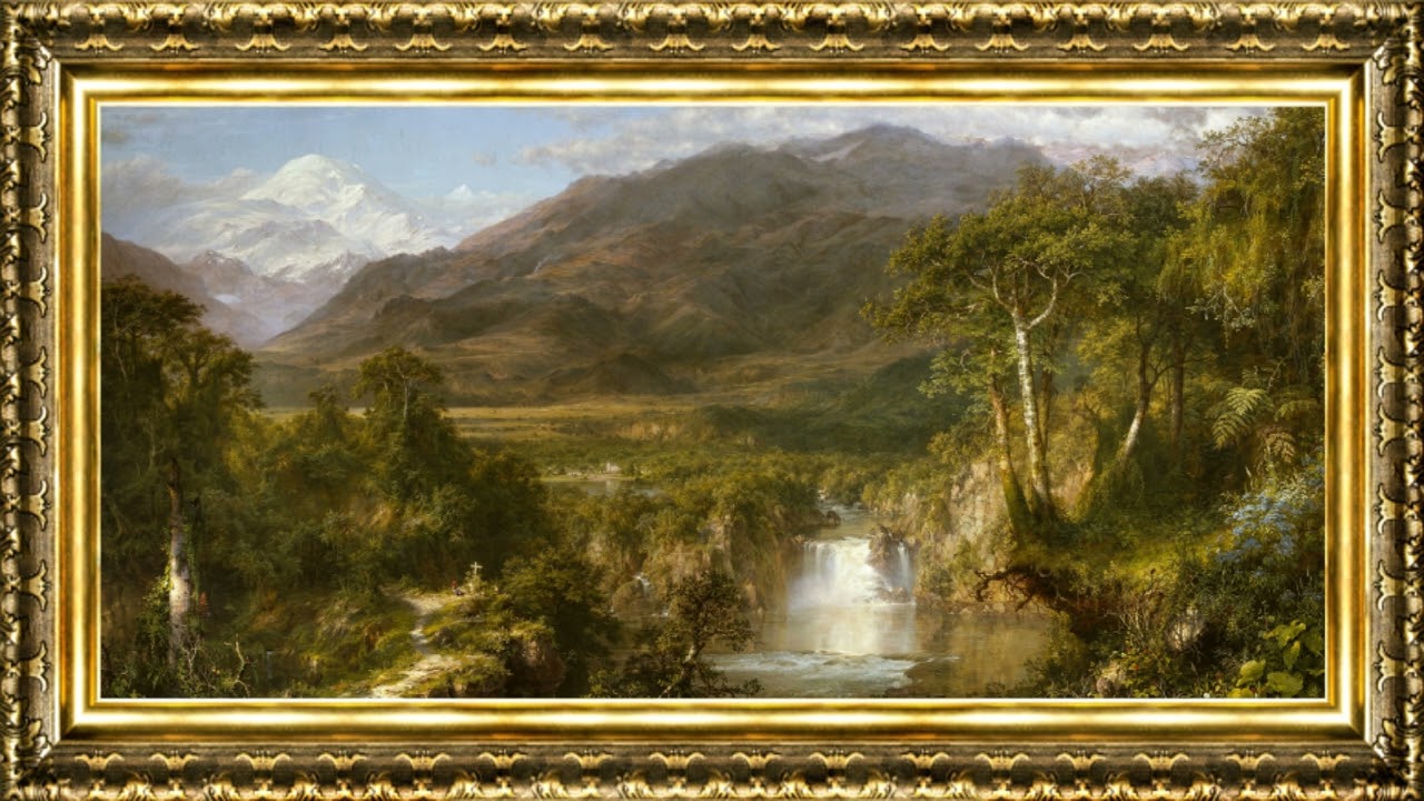 Frederic Edwin Church - Heart of the Andes (1859) | Framed Fine Art Screensaver for TV