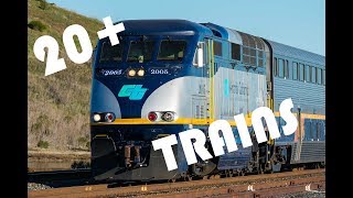 [HD60FPS] 20+ Amtrak California Trains Compilation 2017-18