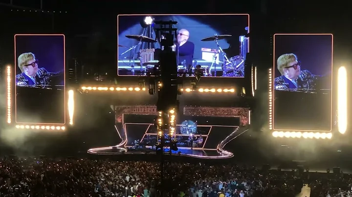 Elton Johns Final Band Introductions at Dodger Sta...