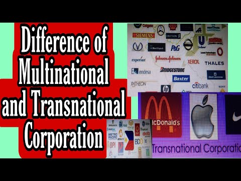 What is Multinational  and Transnational Corporation?/Diferrence and Function