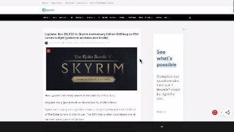 Skyrim PS4: Bethesda FINALLY Acknowledges 0kb. Says A Patch Is Coming. No ETA Given