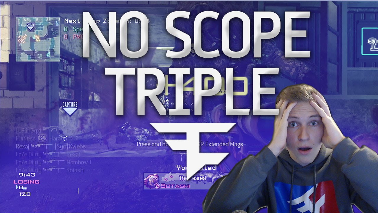 FaZe Dirty: NO SCOPE TRIPLE!!