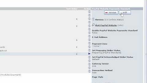 PayPa Standard on osCommerce
