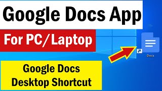 Google Docs App for PC | How To Download Google Docs in Laptop | Google Docs Desktop Shortcut screenshot 5