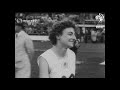 OLYMPIC GAMES - DUKE SEES RECORDS SET Marjorie Jackson wins another gold medal. Four Jamai...(1952)