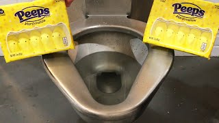 Prison Toilet Destroys 20 Peeps - Will It Flush?