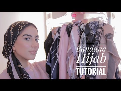 Bandana Hijab Tutorial | 4 Square Silk Hijab styles!