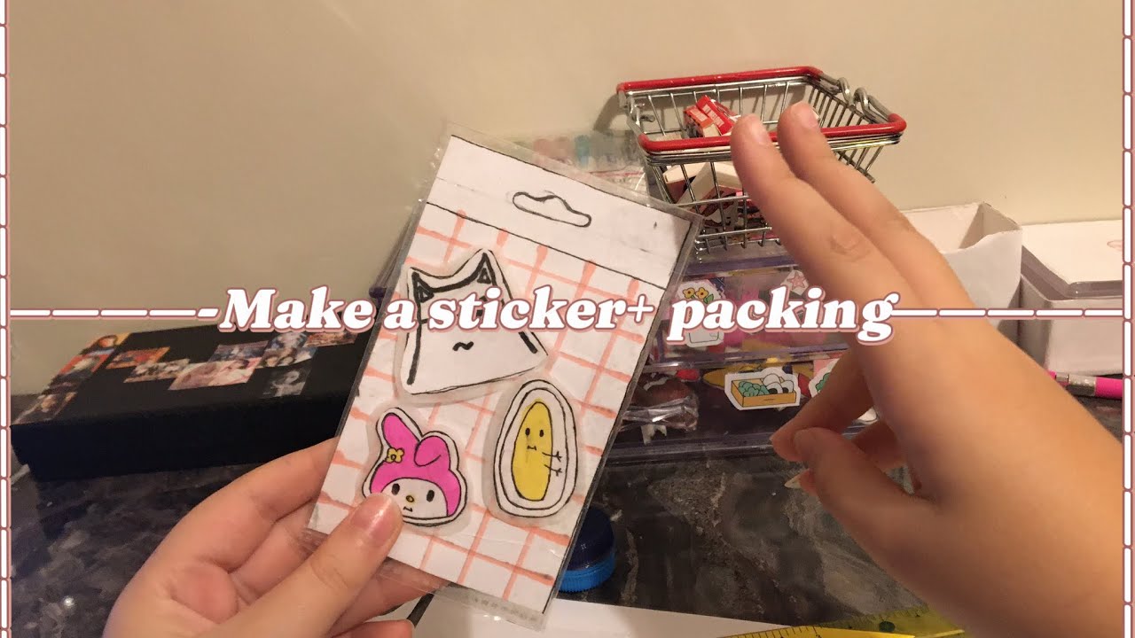 Sticker Packing Game 🎐🫧☆彡Make a sticker + packing☆彡🫧🎐 - YouTube