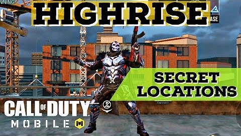[Latest] Top Secret Locations in Highrise Map | Best Spots for Sniping | COD Mobile || Gaming Cafe