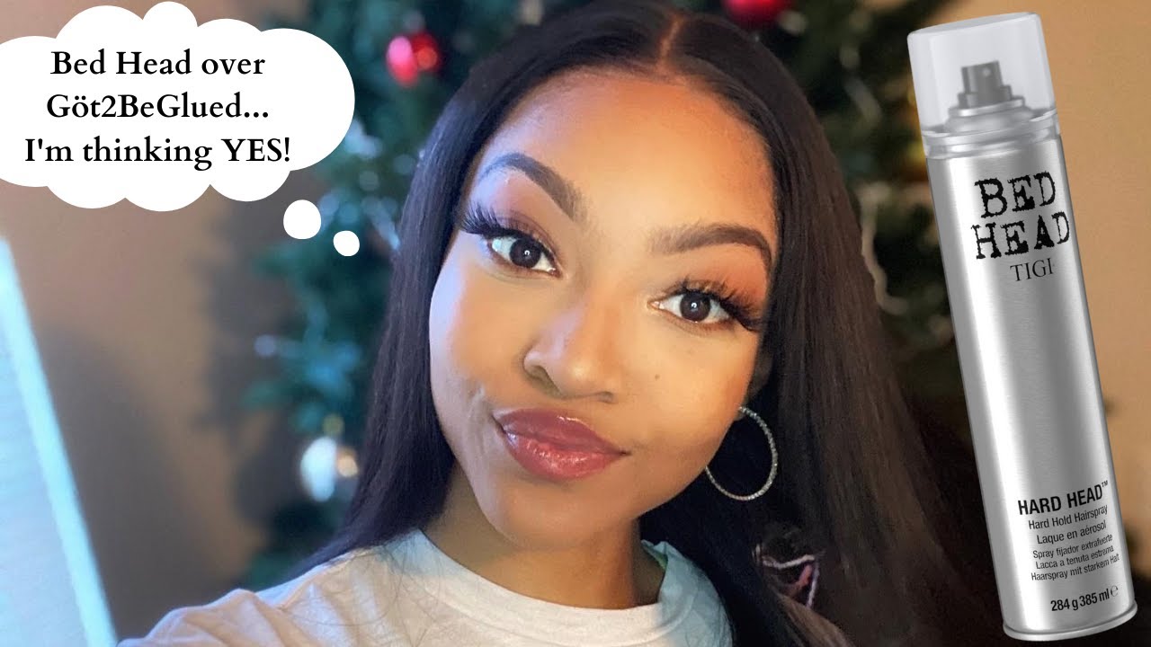 Watch me SLAY my KHE Unit ft Bed Head Hard Head Spray .. 1 GO TO