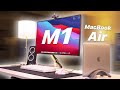 Minimal M1 MacBook Air Student Desk Setup // POV (2020)