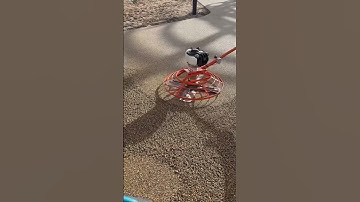 Getting that smooth flawless finish on the Resin Bound using the MBW Port A Trowel.#powerfloat