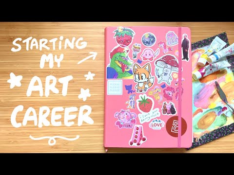 sketchbook tour: developing my style, sticker designing, and more! (feb 2023 - aug 2023)
