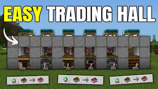 Easy Villager TRADING HALL in Minecraft Bedrock 1.21 @FoxeebMC