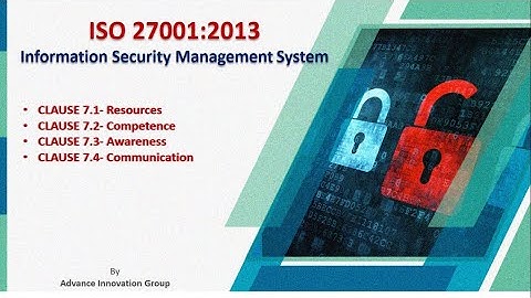 Videos 8/40 - Understanding ISMS - Clause 7 - Support Includes Resources, Competence, Awareness etc.