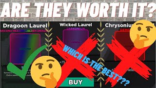 SHADOVIS RPG - Reviewing ALL 3 Laurel's! Are They Worth Using??? (Dragoon, Chrysonium, Wicked)