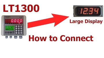 How to connect a LT1300 with a Large Display
