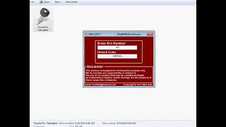 Toyota ERC Calculator Software For Japanese car stereo unlocking Solution
