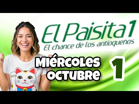 Resultado EL PAISITA 1 Miercoles 1 de Octubre de 2025