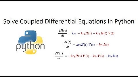 Simulate Coupled Differential Equations in Python