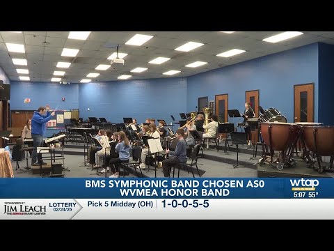 Blennerhassett Middle School Symphonic Band chosen as WVEA Middle School Honor Band