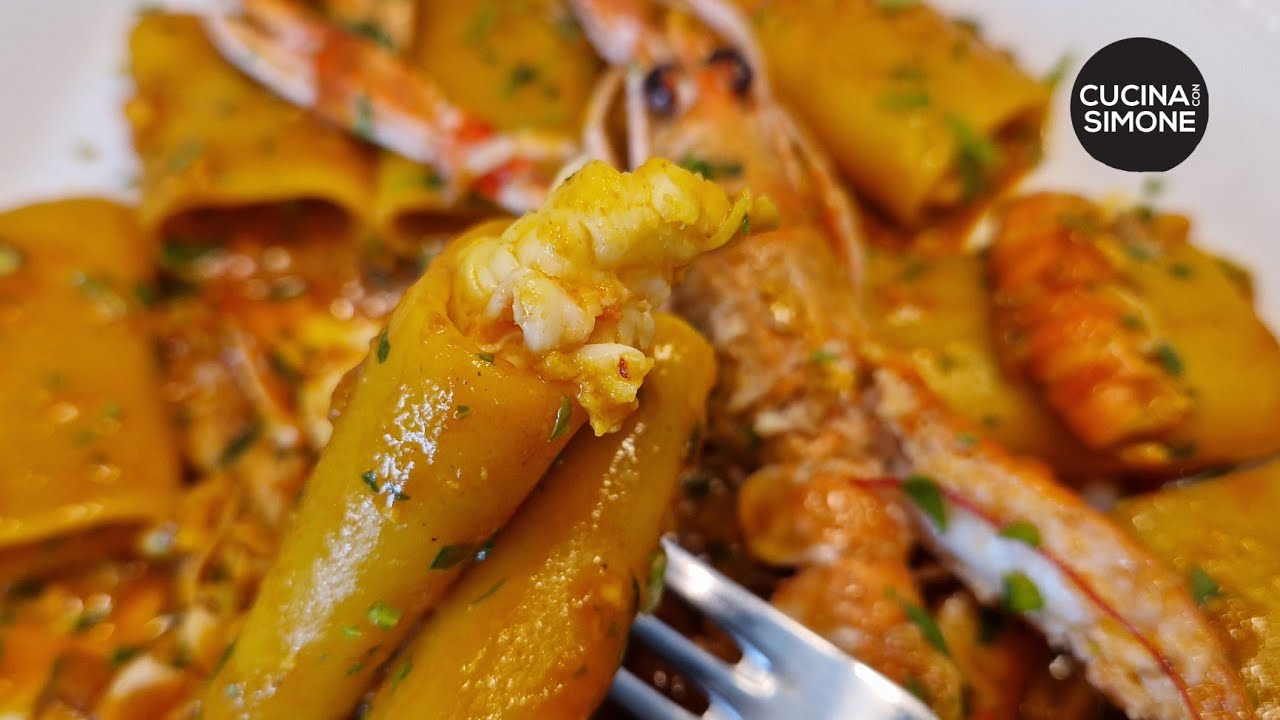 Paccheri con Scampi in salsa - Come valorizzare il crostaceo congelato😱