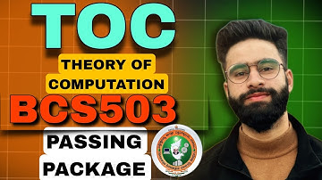TOC Passing Package Vtu| Theory Of Computation BCS503