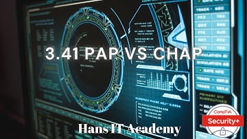 PAP vs CHAP - CompTIA Security+ SY0 601 Domain 3.41