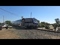 ACE Train 06 at Clarke Drive Fremont, CA with ACEX #3313 Cab Car and #3105 F40PH-3C
