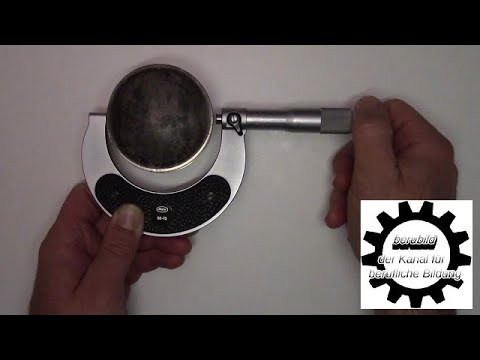 Video: Wie misst man einen Durchmesser mit einem Mikrometer?