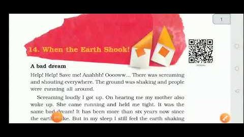 ""When the earth shook ! " chapter 14 class 5 EVS bihar board