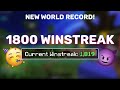 World Record Bedwars Winstreak (1819)