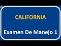 Examen de manejo de california 1