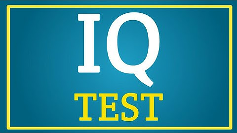 IQ Test for genius people only | Are you want to play intelligence test? Play now